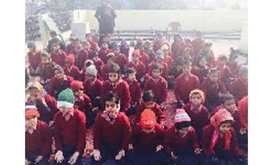 Dhyan makes us stable, say kids at Anand Vidyalaya